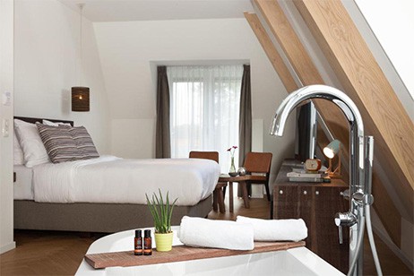 Hotel met bad in kamer - junior suite van Heeckeren hotel Ameland
