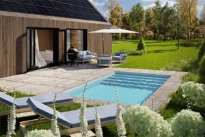 Luxe vakantiehuis Nederland - Brinckerduyn - Luxe vakantiehuisje Unbrick met zwembad