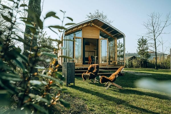 Ecolodge Nederland -uitgelicht - Wikkelhouse Ecolodge bij Klepperstee